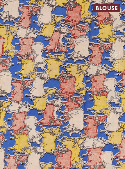 Bengal soft cotton saree magenta pink and blue with plain body and zari woven border