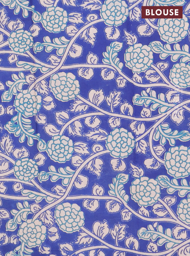 Bengal soft cotton saree pastel green and blue with plain body and zari woven border