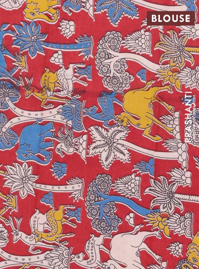 Bengal soft cotton saree cs blue and maroon with plain body and zari woven border