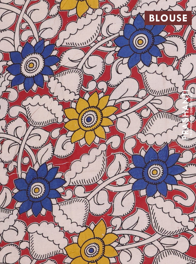 Bengal soft cotton saree cs blue and maroon with plain body and zari woven border