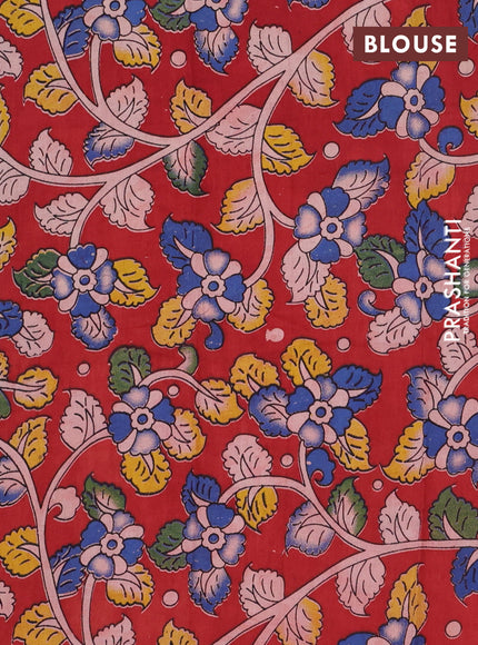 Bengal soft cotton saree cs blue and maroon with plain body and zari woven border