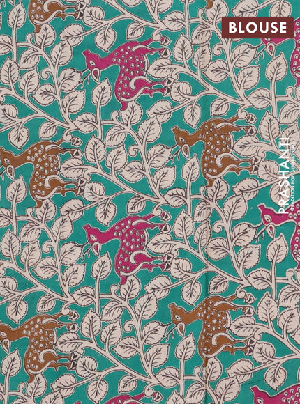 Bengal soft cotton saree maroon and green with plain body and zari woven border