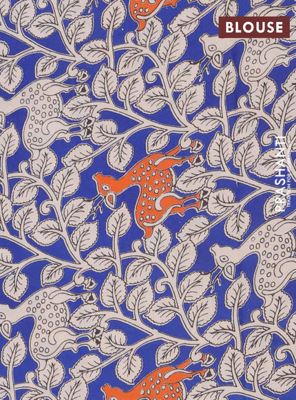 Bengal soft cotton saree deep navy blue and blue with plain body and zari woven border