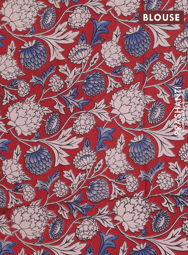 Bengal soft cotton saree maroon with plain body and zari woven border