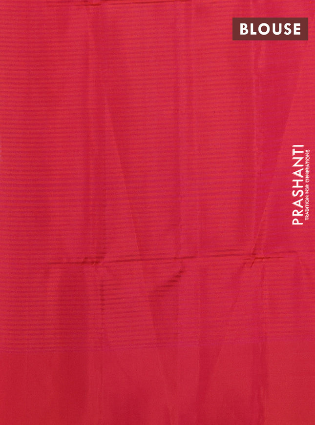 Pure soft silk saree grey shade and dual shade of pinkish orange with zari woven buttas and silver zari woven border