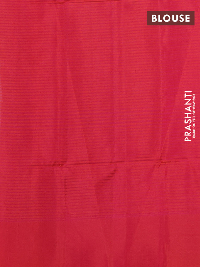 Pure soft silk saree grey shade and dual shade of pinkish orange with zari woven buttas and silver zari woven border