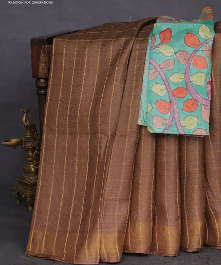 Collection image for: Tussar Silk with zari checks