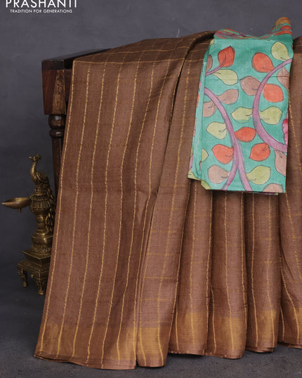 Collection image for: Tussar Silk with zari checks