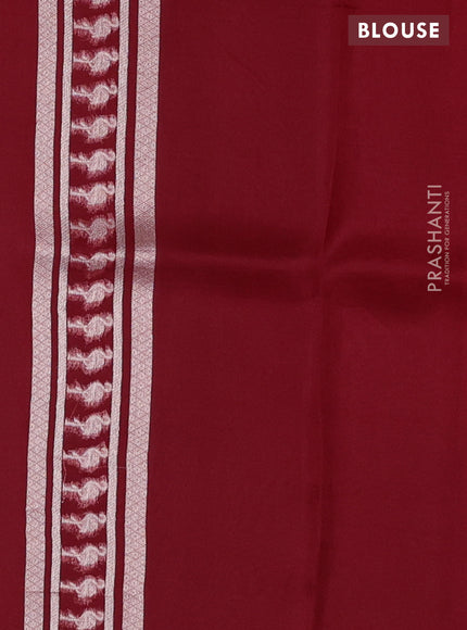 Banarasi katan silk saree maroon with allover zari woven brocade weaves and zari woven butta border