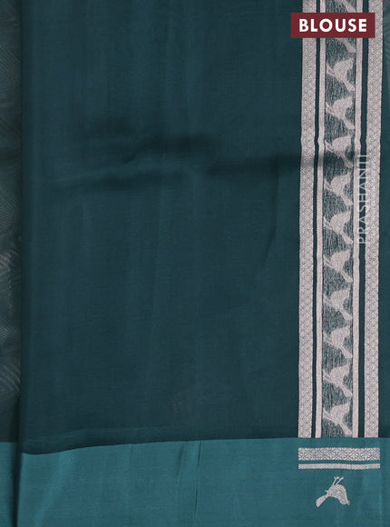 Banarasi katan silk saree pastel green shade with allover zari woven brocade weaves and zari woven butta border