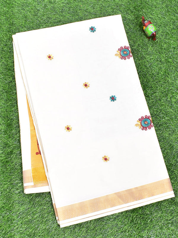 Coimbatore Cotton Kerala Kasavu Cotton Saree