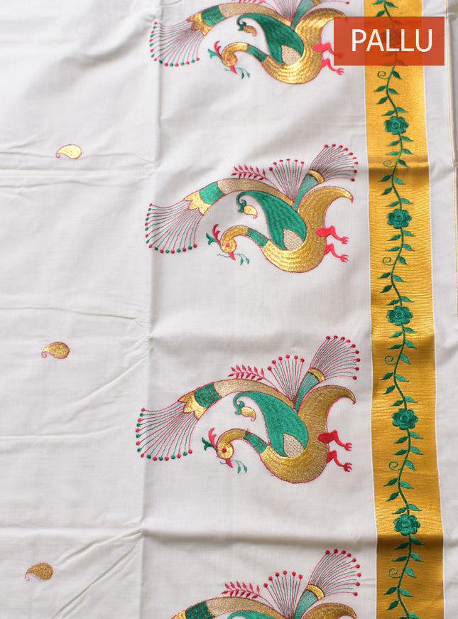 Coimbatore Cotton Kerala Kasavu Cotton Saree