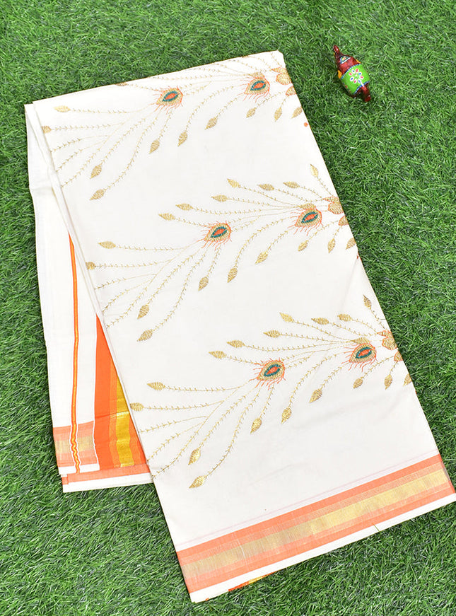 Coimbatore Cotton Kerala Kasavu Cotton Saree