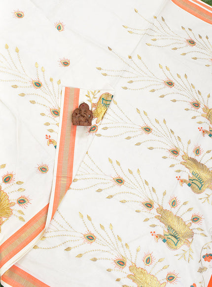 Coimbatore Cotton Kerala Kasavu Cotton Saree