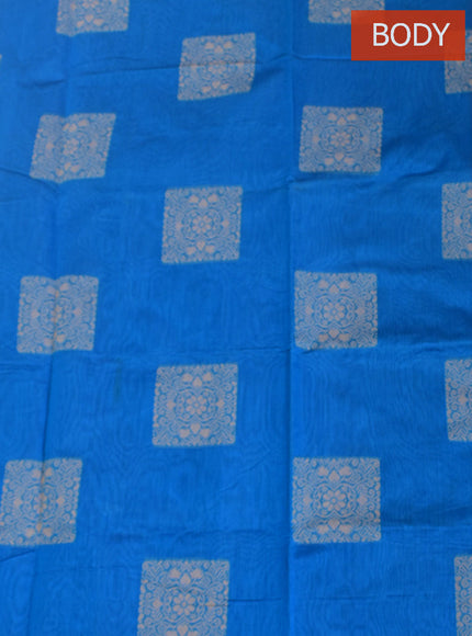 Coimbatore Cotton Blue Color Light Weight Cotton Saree