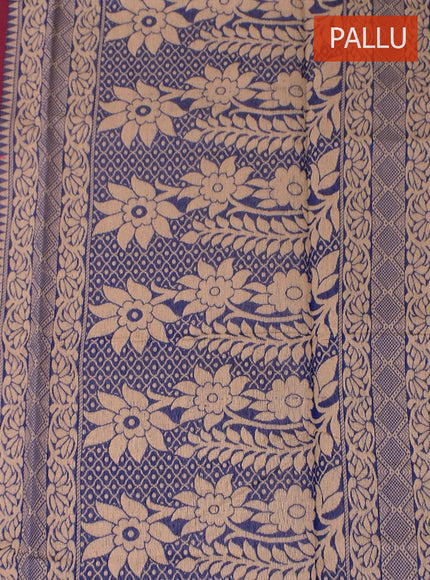 Coimbatore Cotton Maroon Color Light Weight Cotton Saree