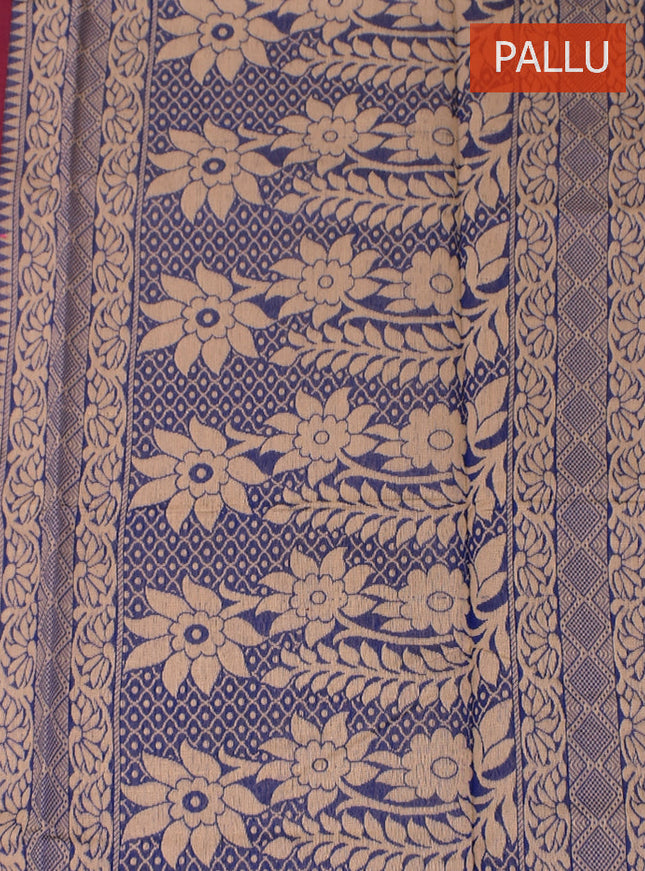 Coimbatore Cotton Maroon Color Light Weight Cotton Saree