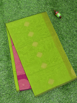 Coimbatore Cotton Green Color Light Weight Cotton Saree
