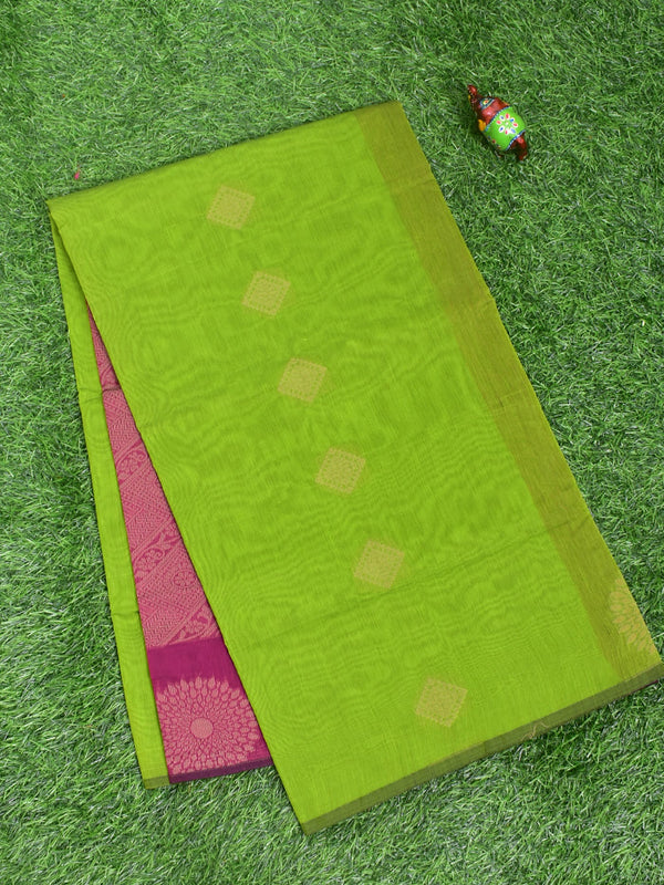 Coimbatore Cotton Green Color Light Weight Cotton Saree