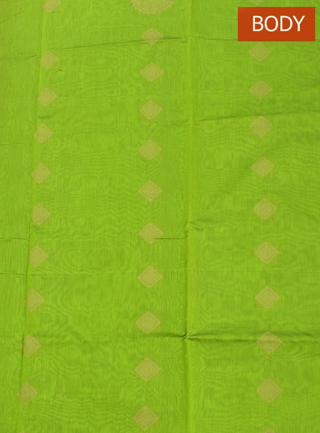 Coimbatore Cotton Green Color Light Weight Cotton Saree
