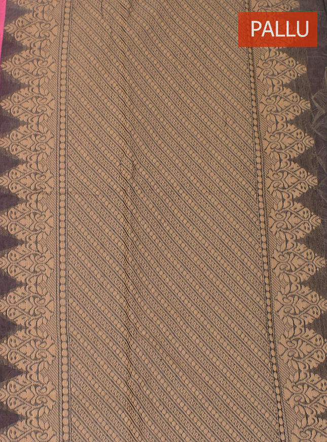 Coimbatore Cotton Pink Color Light weight Cotton Saree