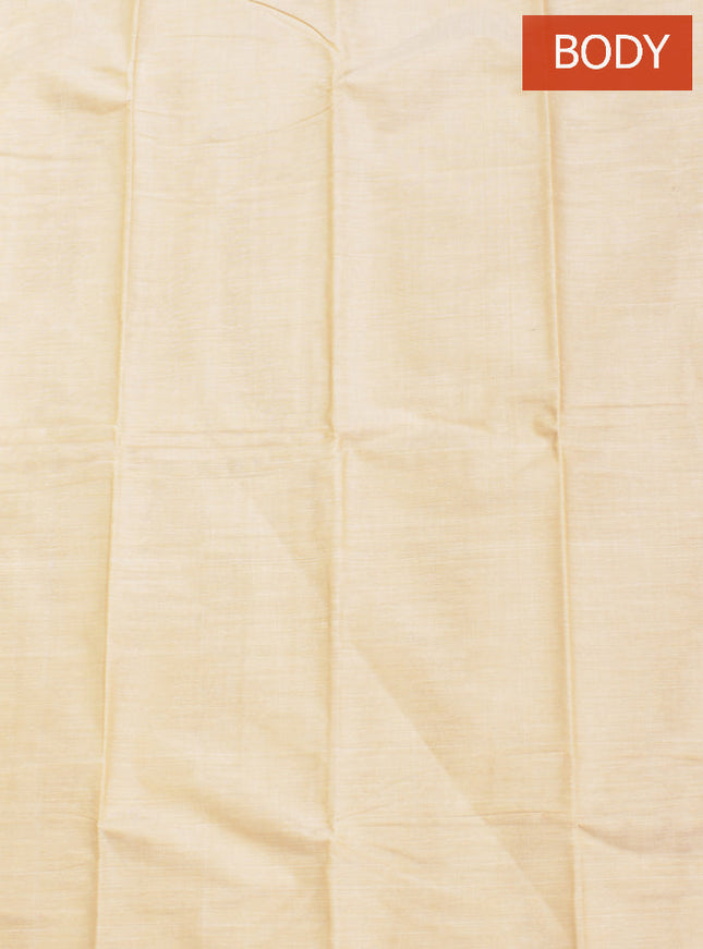 Coimbatore Cotton Sandal Color Pure Cotton Plain Saree