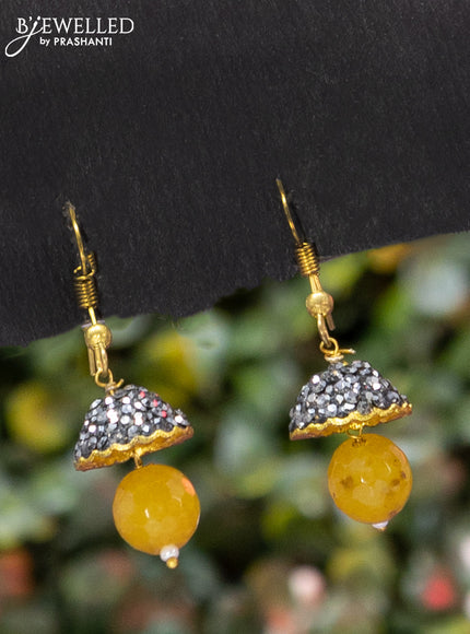 Jaipur multilayer beaded yellow necklace