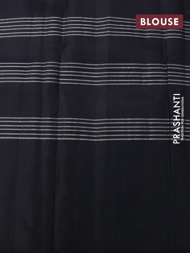 Pure soft silk saree light pink and black with allover checked pattern and simple border