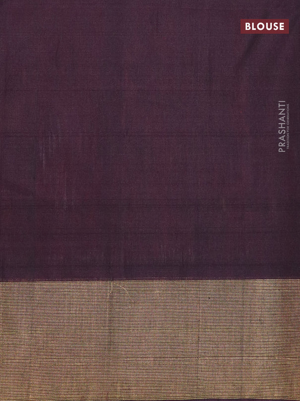 Ikat silk cotton saree red and wine shade with allover ikat weaves and zari woven border