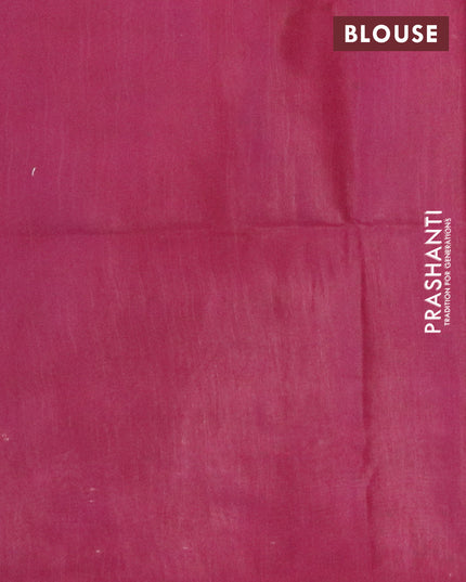 Bamboo silk saree pink and dark magenta with allover tie & dye prints & sequin work in borderless style
