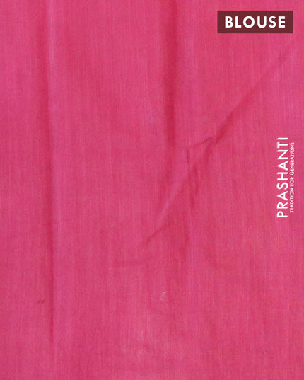 Bamboo silk saree pink and dark magenta with allover tie & dye prints & thread weaves and sequin work pallu