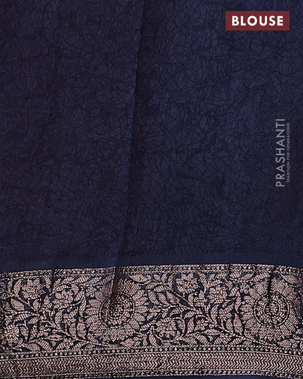 Chanderi silk cotton saree red and blue with allover paisley prints and woven border