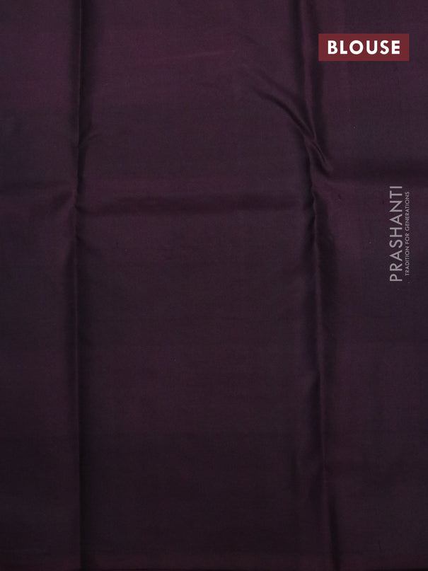 Pure kanjivaram silk saree multi colour and wine shade with allover paalum pazhamum checks and zari woven paisley butta border