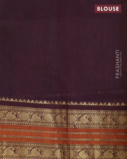 Silk cotton saree lime yellow and deep maroon with plain body and zari woven rudhraksha border