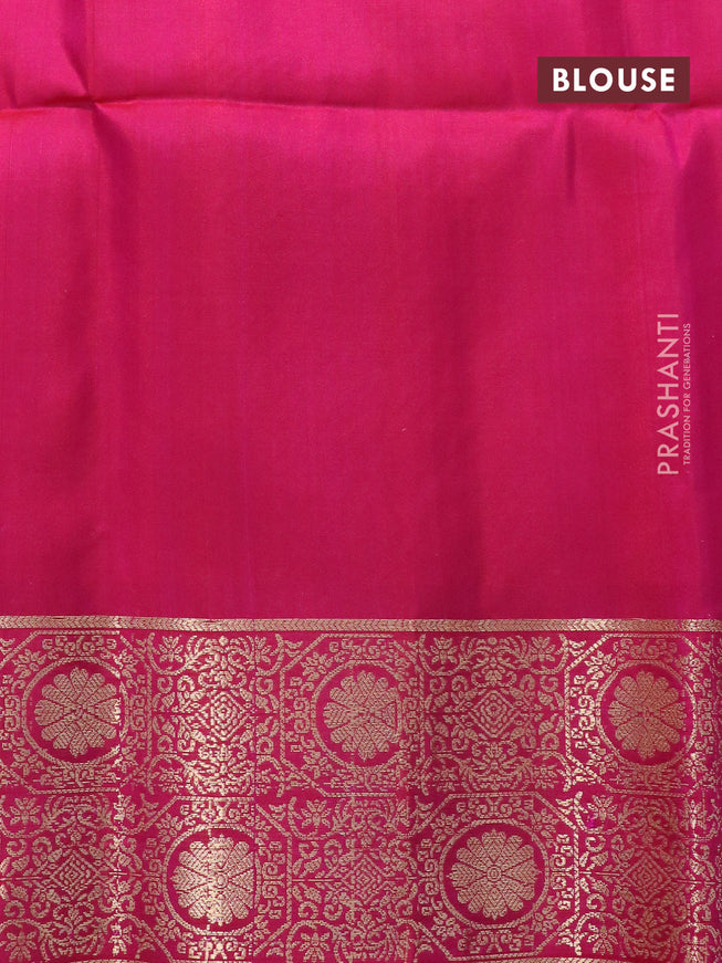Ikat soft silk saree grey and dual shade of pink with allover ikat weaves and zari woven border