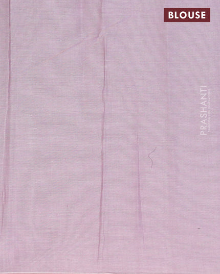 Nithyam cotton saree lavender shade and beige with thread woven buttas and simple border