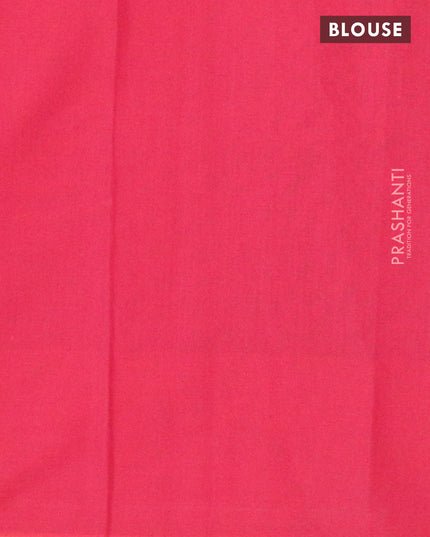 Nithyam cotton saree pink and dark mustard yellow with allover thread checked pattern and annam thread woven border