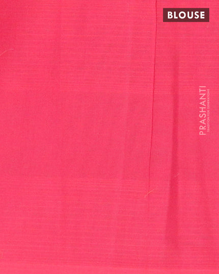 Nithyam cotton saree pink with thread woven buttas in borderless style