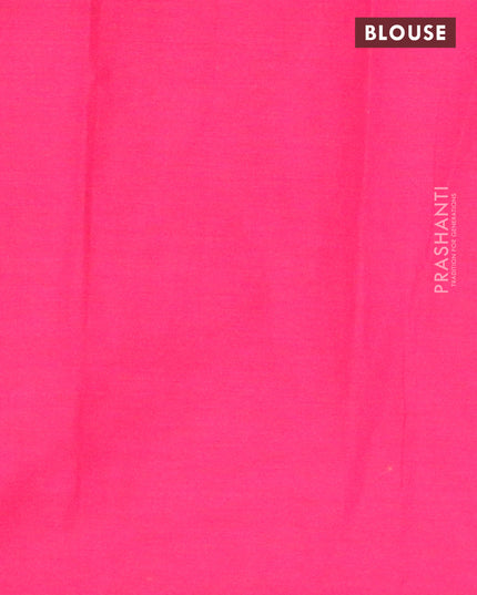 Nithyam cotton saree pink with allover zari & thread woven buttas in borderless style