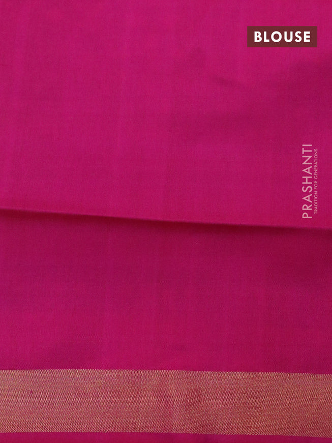 Rajkot patola silk saree yellowish green and pink with allover ikat weaves and zari woven border