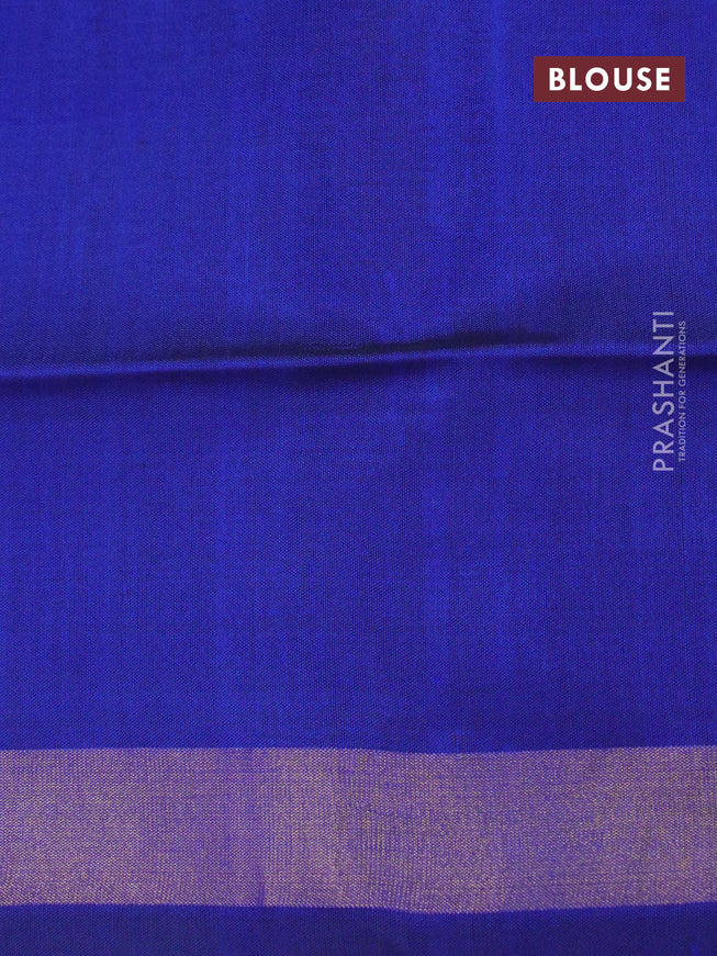 Rajkot patola silk saree teal blue and blue with allover ikat weaves and zari woven border