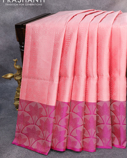 Pure soft silk saree red shade and dual shade of purple with allover silver zari woven brocade weaves and silver zari woven border