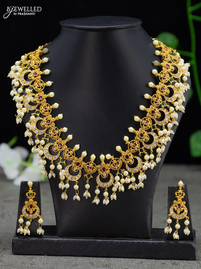 Antique Guttapusalu Necklace – Prashanti Sarees