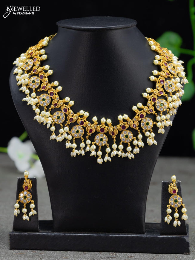 Antique Guttapusalu Necklace – Prashanti Sarees