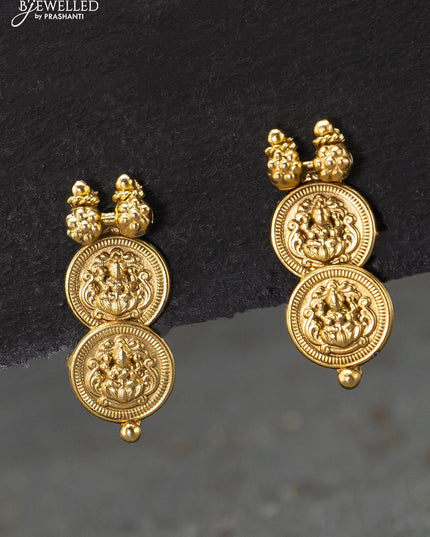 Antique necklace with lakshmi kasu design - {{ collection.title }} by Prashanti Sarees