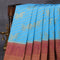 Banarasi semi crepe silk saree light blue and purple with allover zari woven paisley butta weaves and long zari woven border - {{ collection.title }} by Prashanti Sarees