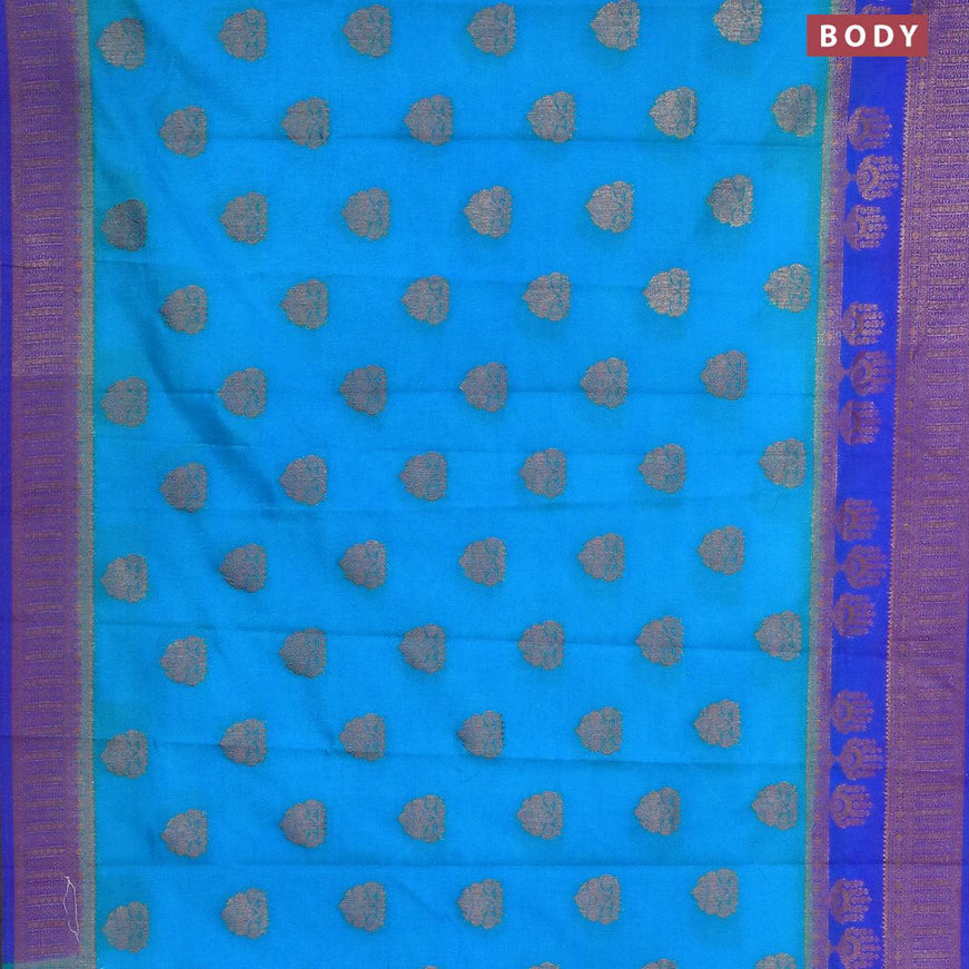 Semi Soft Dupion soft Banarasi budget saree main image 1