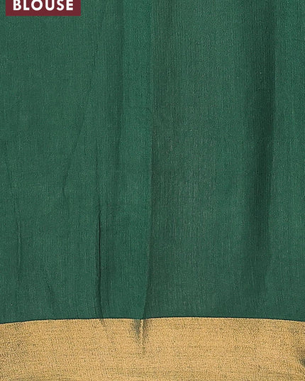 Bhagalpuri saree green with allover floral butta prints and zari woven border - {{ collection.title }} by Prashanti Sarees