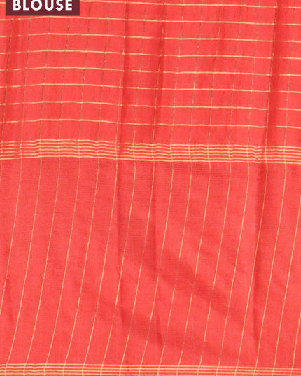 Bhagalpuri saree maroob and brown with allover prints & zari strips and long patola printed border - {{ collection.title }} by Prashanti Sarees