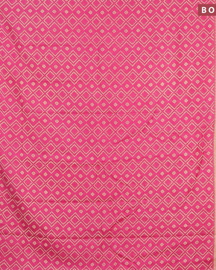 Bhagalpuri saree pink with allover bandhani prints and zari woven border - {{ collection.title }} by Prashanti Sarees